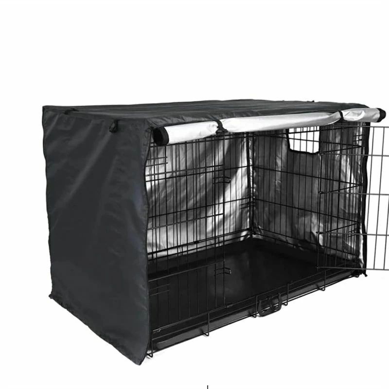 犬小屋 屋外 屋内 ペット 遮光 収納便利 折りたたみ 取り付け簡単 犬用ケージカバー 雨よけ 日よけ 風..