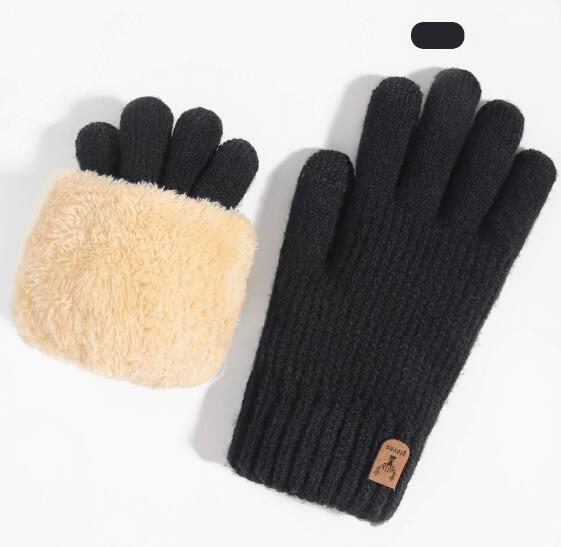 秋 冬 てぶくろ ニット タッチパネル 防風 伸縮性 保温 ふわふわ 暖かい 極厚 つま先まであったか裏起毛】 【38℃恒温蓄熱 スマ
