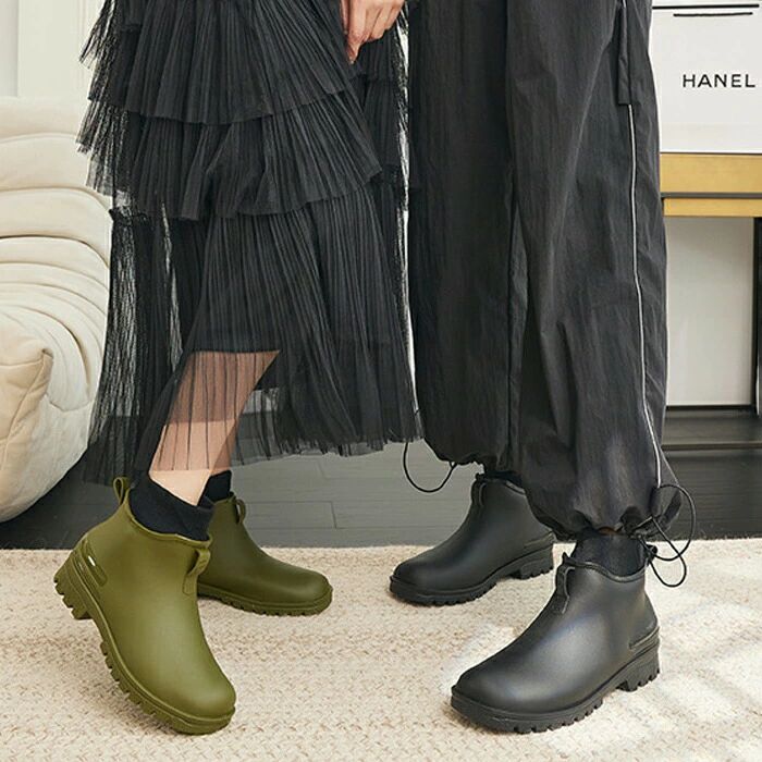 雨靴 PVC 男女兼用 り レインシューズ 蒸れにくい 滑らない オシャレ ガーデニング...
