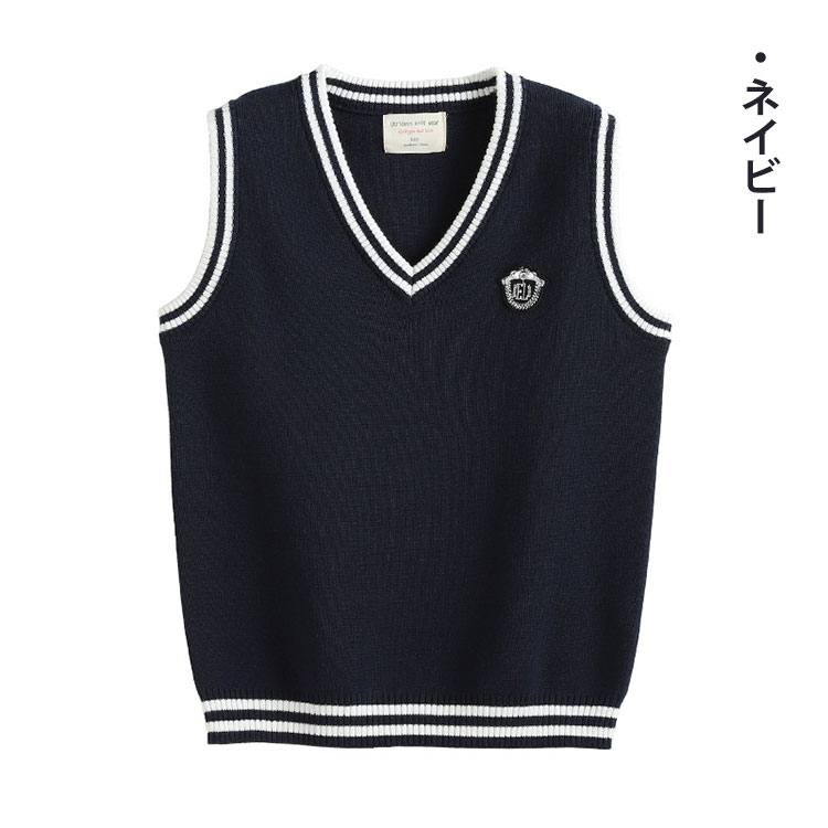 制服 Vネック ニットセーター ワインレッド ネイビー グレー 通園 通学 幼稚園 小学生 中学生 高校生 ジュニア 170cm 160 150 14(4.0)
