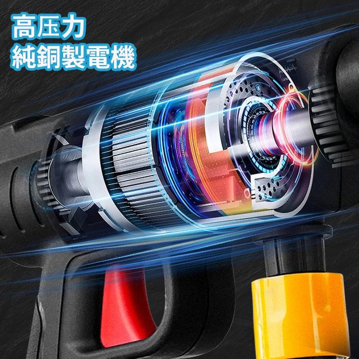 1.4kg コードレス 付き強力水力噴射 高圧洗浄機 充電式 大容量 低騒音 高圧洗浄器 ...