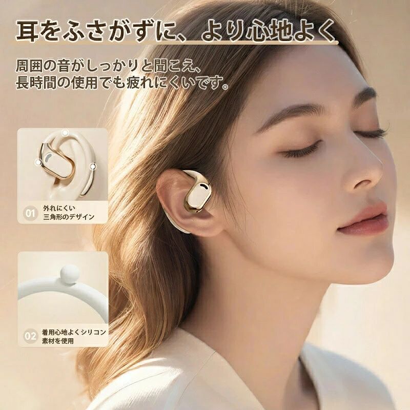 AI 翻訳イヤホン イヤホン 骨伝導 ワイヤレスイヤホン イヤホン AI翻訳機能付 Blue...