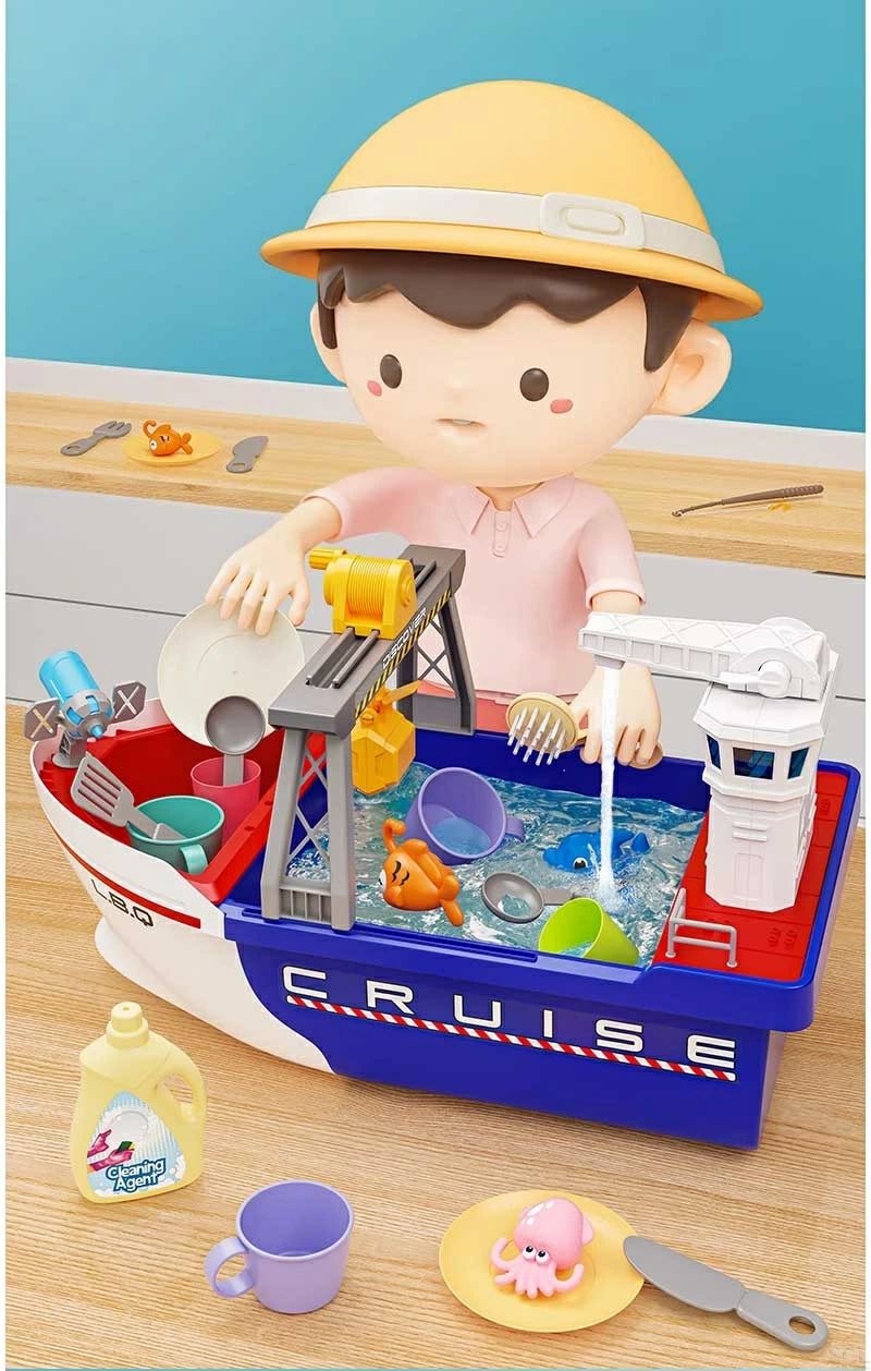 おままごと キッチンセット 幼児用シンクおもちゃ 知育玩具 流水付き キッチンシン...