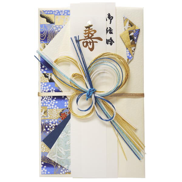 お祝いごと全般に使える一般的な祝儀袋です。 〇サイズ：約 H 19.5cm×W 12cm 〇表書き：御結婚御祝・寿・無地の三種類の短冊入り。 ご希望の方に、プリンターで印字した短冊をお付けいたします。 ご希望の場合は、表書きとお名前をご記入...