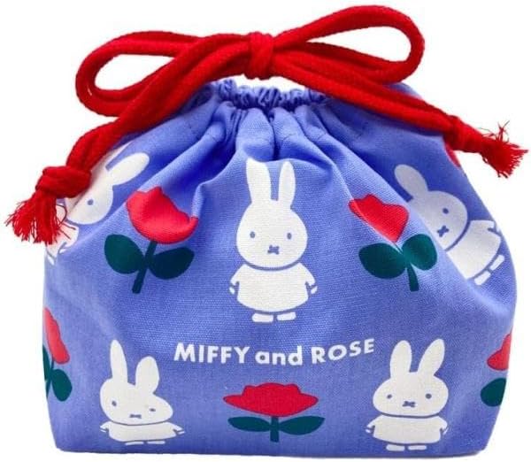 Rakuten - 巾着袋 ミッフィー 巾着弁当袋 きんちゃく MIFFY and ROSE ミッフィー&ローズ お弁当包み ランチ巾着