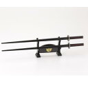 KOTOBUKIYA コトブキヤ 侍箸 日本刀 山本勘助 刀掛台型 箸置き付き 滑り止め 23cm SAMURAI CHOPSTICKS カトラリー 食器 送料無料