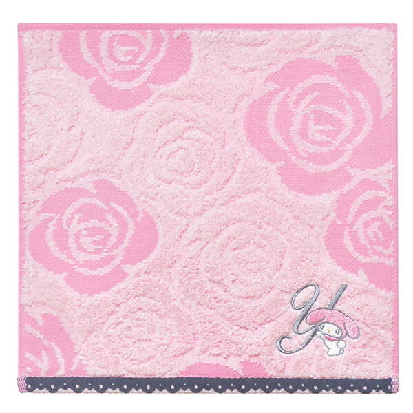 ハンドタオル タオル サンリオ マイメロディ イニシャルローズマイメロY ミニタオル 約 25× 25cm イニ..