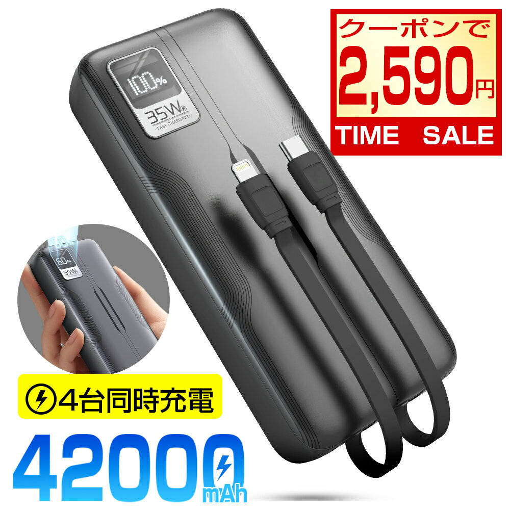 50%OFFݥ2,590ߡ4ܥ֥¢ǥ֥סۥХХåƥ꡼ 42000mAh Ķ® 4Ʊ  ...