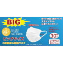 【SALE】処分価格 送料無料 父の日 母の日 マスク 不織布マスク ビックサイズ お得な5箱セット ビックマスク 大きなマスク 3層不織布マスク 30枚入 横幅約20×10 最強マスク 3XL 高密度フィルター ウイルス飛沫 PM2.5 花粉 顔半分を隠せる最強マスク ノーズワイヤー入