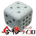 合格 合格祈願 合格祈願グッズ 手作り合格(5か9)サイコロ 笏谷石 受験 トライ 試験 青石 福井の石 宝木石材 応援 応援グッズ