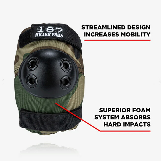 プロテクター 187 Killer Pads 187キラーパッド Junior Six Pack Pad Set CAMO キッズ用プロテクター 子供 防具 スケートボード スケボー