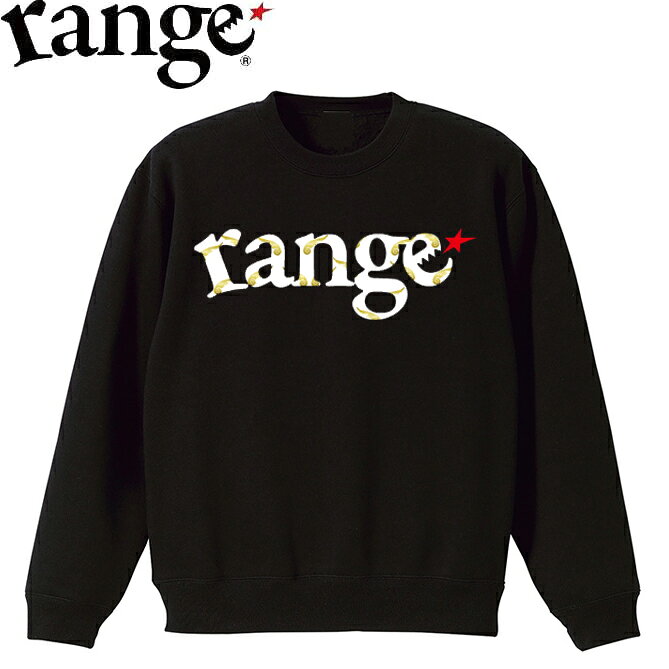 Rakuten - トレーナー range レンジ Gold Feather Crew Sweat Black クルーネック スウェット メンズ レディース