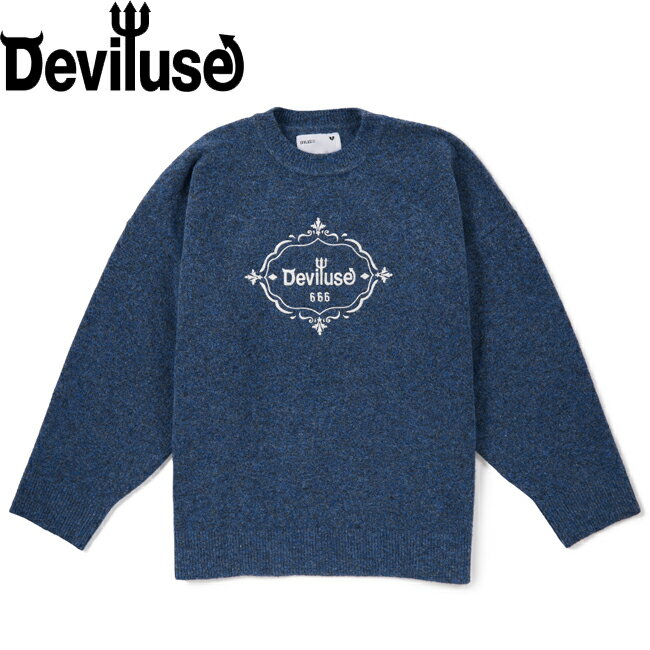 Deviluse ǥӥ桼 Emblem Knit Crewneck Sweater Marble fw25070 ˥å  ǥ