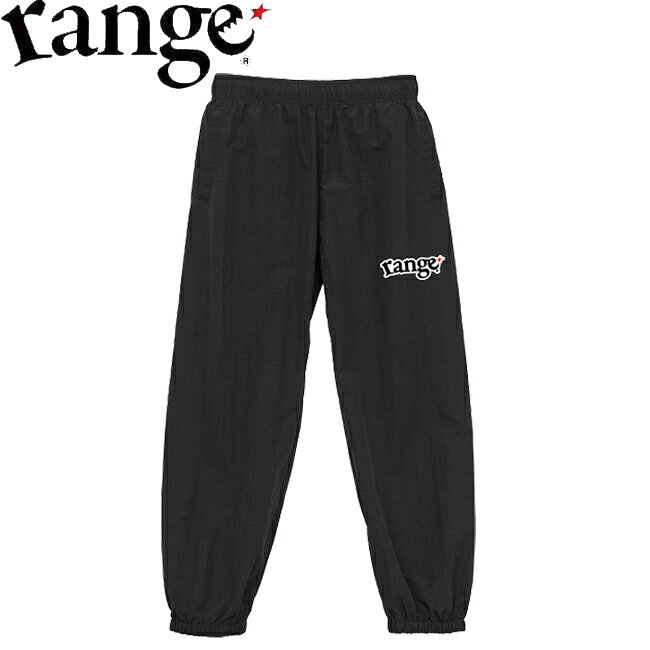 Rakuten - パンツ range レンジ Set UP Nylon Sporty PANTS Black ナイロンパンツ ボトムス メンズ レディース