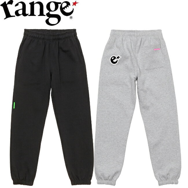 Rakuten - パンツ range レンジ 1 Point SWEAT PANTS Black Ash Gray スウェットパンツ ボトムス メンズ レディース