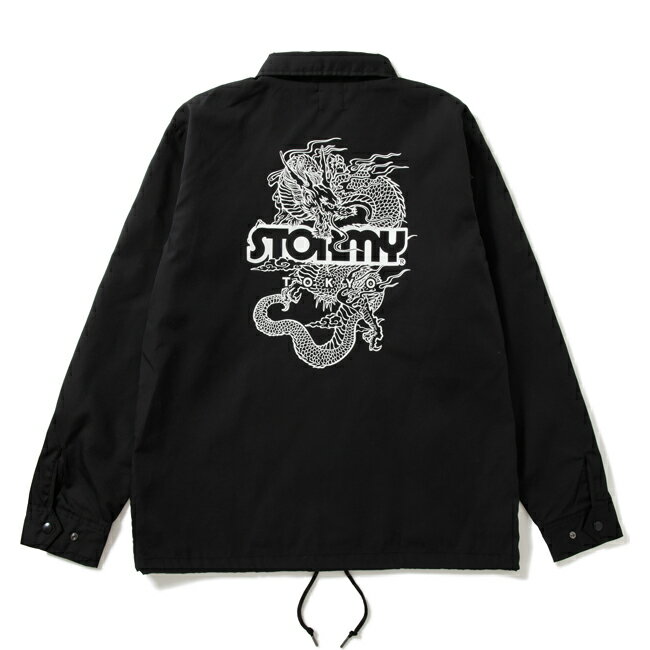 ジャケット STORMY ストーミー T/C DORAGON Snap Coach Jacket Black コーチジャケット アウター メンズ レディース