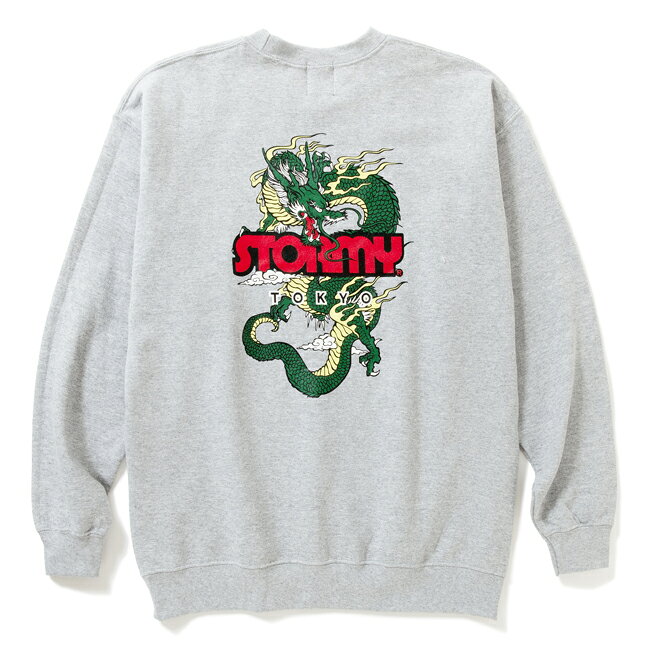 トレーナー STORMY ORIGINAL ストーミー Dragon Crew Neck Sweat H.Gray ドラゴン クルーネック スウェット メンズ レディース