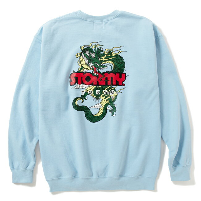 トレーナー STORMY ORIGINAL ストーミー Dragon Crew Neck Sweat Light Blue ドラゴン クルーネック スウェット メンズ レディース