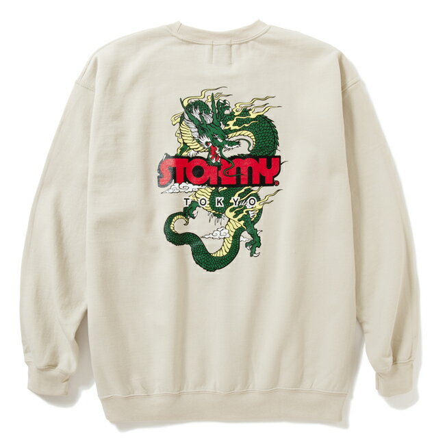 トレーナー STORMY ORIGINAL ストーミー Dragon Crew Neck Sweat Sand ドラゴン クルーネック スウェット メンズ レディース