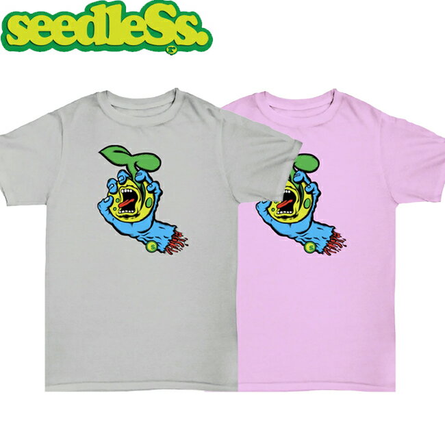 tシャツ seedleSs シードレス Scream Sprout USA S/S T-Shirts Lt.gray Pink 半袖Tシャツ ショートスリーブ カットソー メンズ レディース