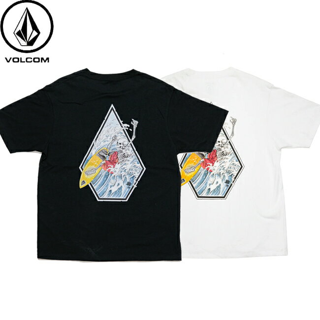 樂天商城 - tシャツ VOLCOM ボルコム NOZAKA SURF S/S T-Shirts Black White 半袖Tシャツ カットソー メンズ レディース