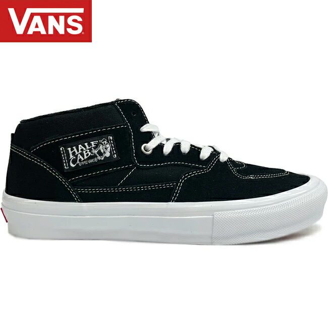 スニーカー VANS バンズ SKATE HALF CAB SKATEBOARD SHOES Black/White スケートボード シューズ ハーフキャブ メンズ