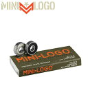 ミニロゴ MINI LOGO スケボー パーツ SKATEBOARD BEARING 8PACK スケートボード ベアリング 1セット8個入り