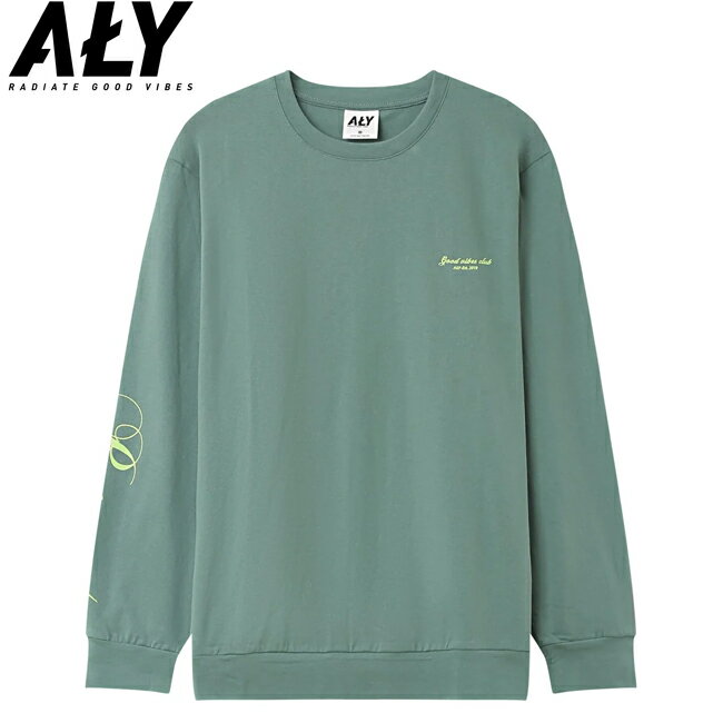 樂天商城 - tシャツ ALY Good Vibes アリーグッドバイブス RESPECT LONG SLEEVE TEE Green 長袖Tシャツ カットソー メンズ レディース