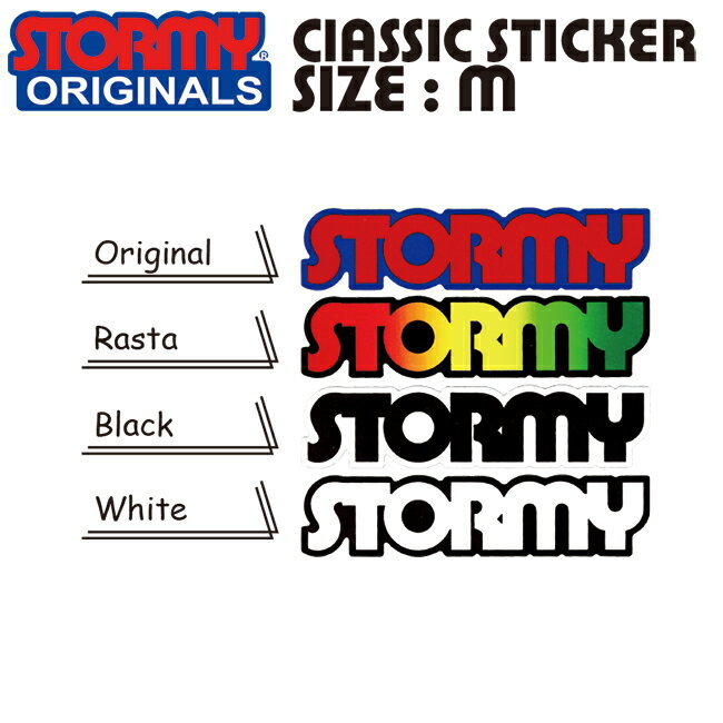 【STORMY】Original Classic Sticker Size M(ス