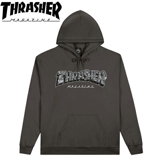 �ѡ����� THRASHER ����å��㡼 Disco by Spanky Hoodie Sweat Charcoal �ץ륪���С��ա��� �������å� ��� ��...