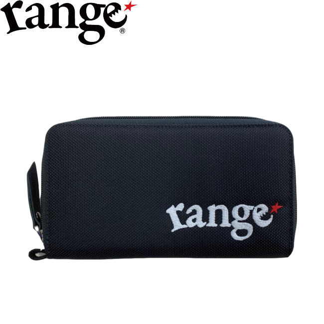 Rakuten - レンジ range ウォレット LONG WALLET 2 BLACK 長サイフ 財布 ブラック