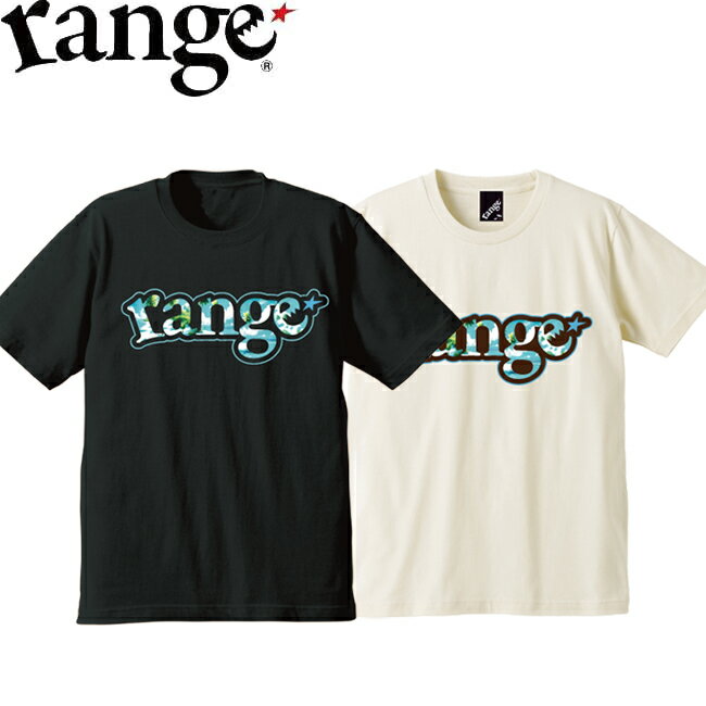 Rakuten - tシャツ range レンジ Tropical Logo SS TEE Black Natural 半袖Tシャツ カットソー メンズ レディース