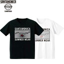 サンタモニカ・サマー・ウェアー SMSW 半袖 tシャツ LOCK'N' ROLL S/S TEE BLACK WHITE SANTA MONICA SUMMER WEAR 半袖Tシャツ カットソー メンズ レディース HEY-SMITH