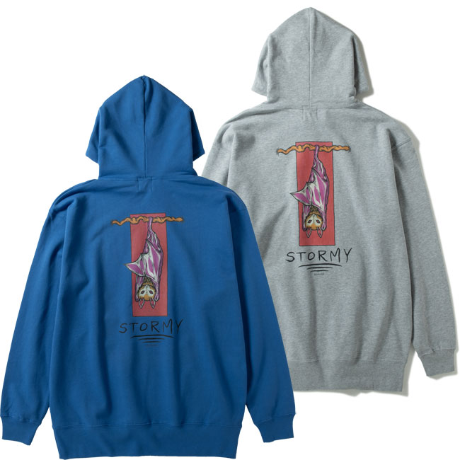 ストーミー STORMY x CARELESS パーカー KOUMORI PULLOVER HOODSWEAT ケアレス コラボ プルオーバーフード スウェット