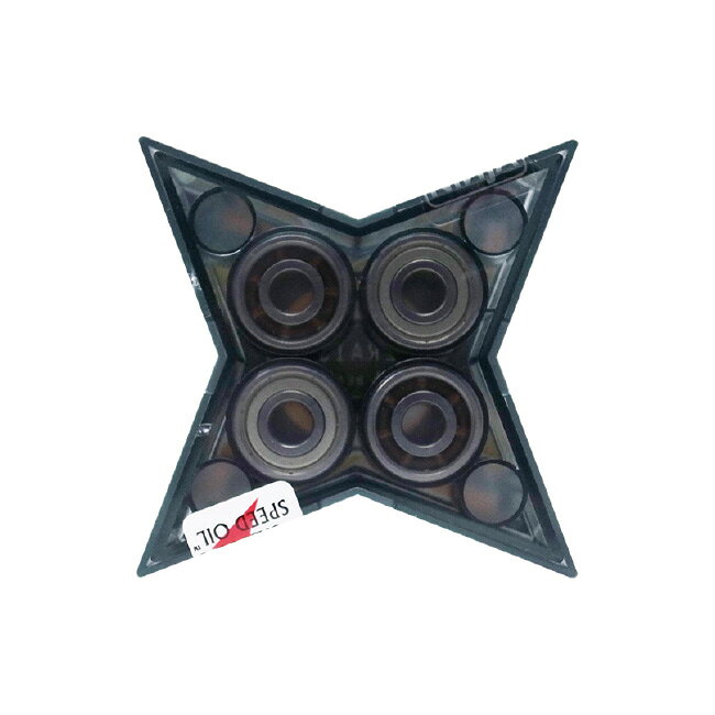STORMYのニンジャ NINJA SKATEBOARD BEARING SUPERAIJING 雷神 ABEC7 OIL 8 PACK スケートボード スケボー パーツ ベアリング オイル 1セット/8個入り｜アングル2