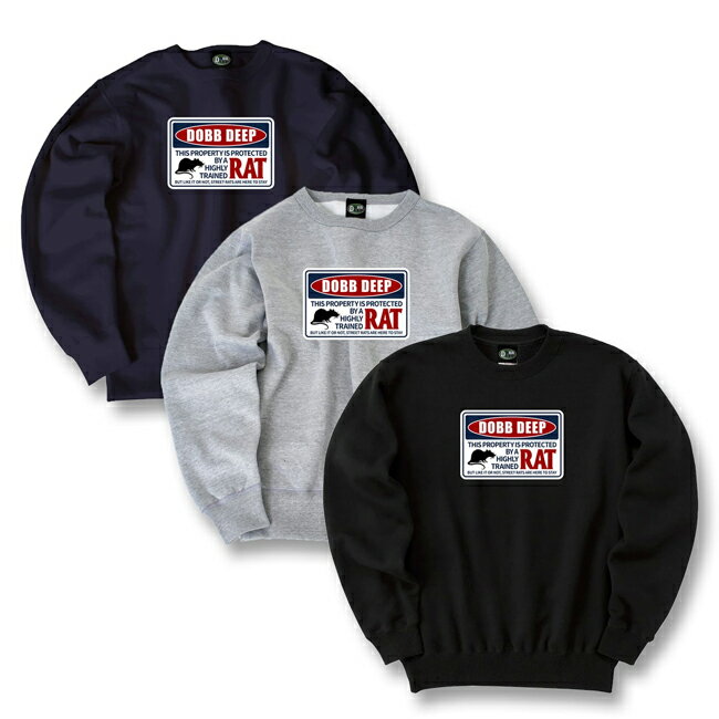 トレーナー DOBBDEEP ドブディープ Buster Crew Sweat Navy Gray Black クルーネック スウェット メンズ レディース