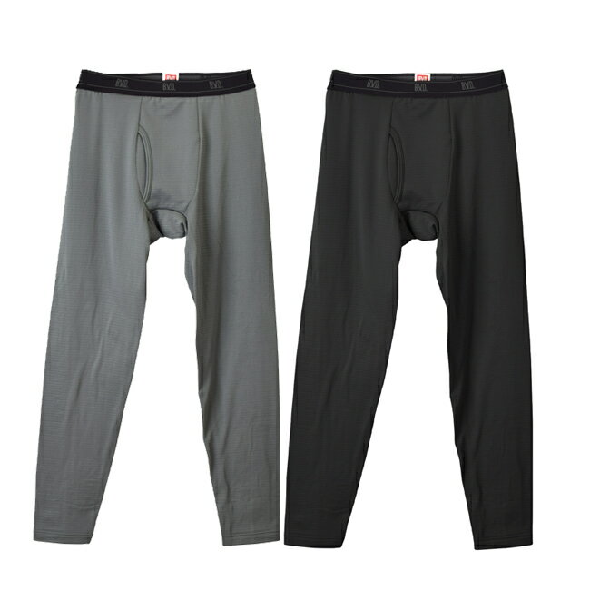 Rakuten - インナー B.V.D. 瞬暖GRID-TEC+ Leggings Black Charcoal Gray 保温 パンツ レギンス メンズ