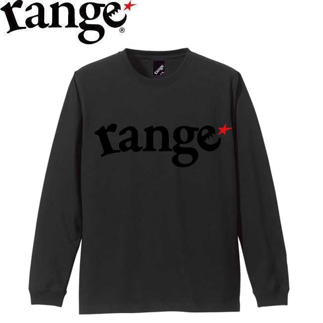 Rakuten - レンジ range tシャツ LOGO LS TEE BLACKBLACK 長袖 Tシャツ カットソー ブラック