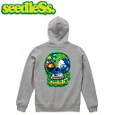 シードレス seedleSs パーカー SO CAL HOODY H.GREY プルオーバーフード スウェット ブラック