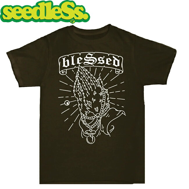 Rakuten - tシャツ seedleSs シードレス Blessed USA S/S T-SHIRTS Black 半袖Tシャツ ショートスリーブ カットソー メンズ レディース