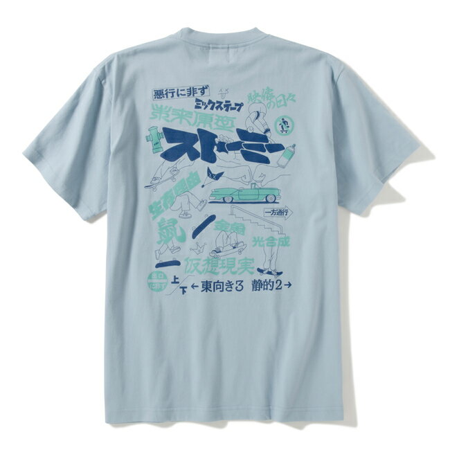 樂天商城 - tシャツ STORMY ストーミー Video-Title S/S T-SHIRTS Acid Blue 半袖Tシャツ カットソー メンズ レディース