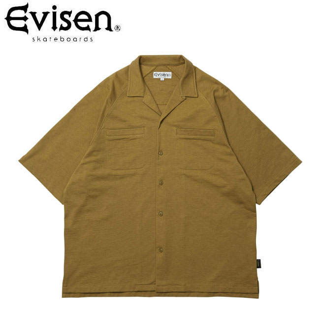 TOBACCO ALOHA S/S SHIRTS(KHAKI)(エヴィセン エビセン 半袖 シャツ カーキ)20su