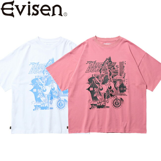 樂天商城 - tシャツ Evisen エヴィセン BASTARD S/S TEE White Pink 半袖Tシャツ カットソー メンズ レディース