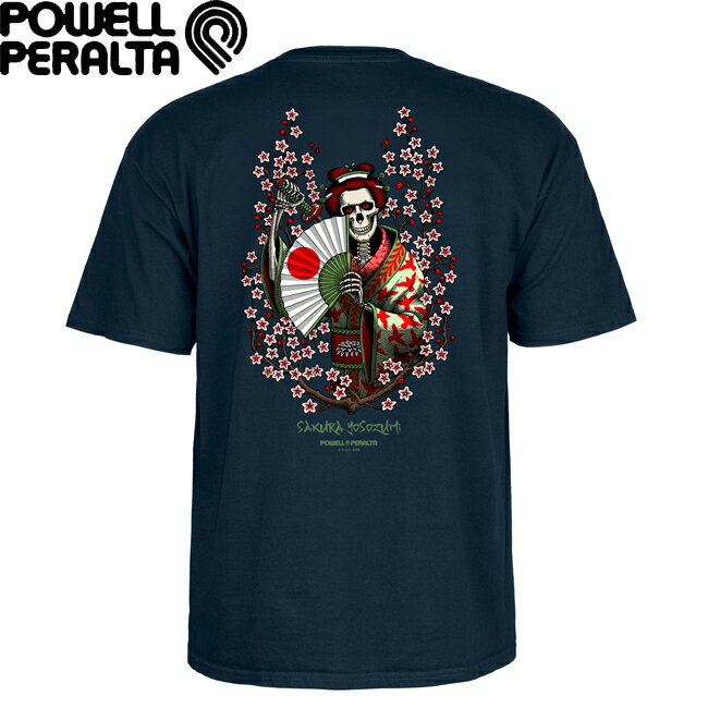 Rakuten - tシャツ POWELL PERALTA パウエルペラルタ Sakura Yosozumi Samurai S/S T-SHIRTS Navy 半袖Tシャツ カットソー メンズ レディース