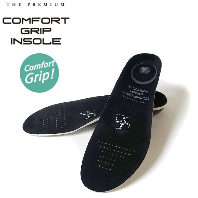 【THE PREMIUM COMFORT GRIP INSOLE】BASIC TYPE(BLACK)(ザ プレミアム コンフォート グリップ インソール 中敷 ベイシックタイプ ブラック)17s/