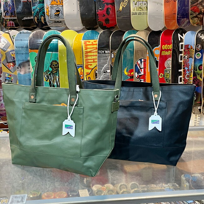 バッグ WASABI ワサビ Durable Tent TOTE BAG Small OliveGreen Black トートバッグ メンズ レディース