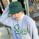 Xg[~[ STORMY nbg SCRIPT BUCKET HAT Green oPbgnbg Xq