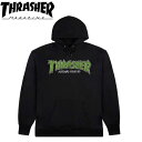 スラッシャー THRASHER パーカー Brick Hoodie Sweat Black プルオーバーフード スウェット メンズ レディース