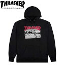 スラッシャー THRASHER パーカー Jake Dish Hoodie Sweat Black プルオーバーフード スウェット メンズ レディース