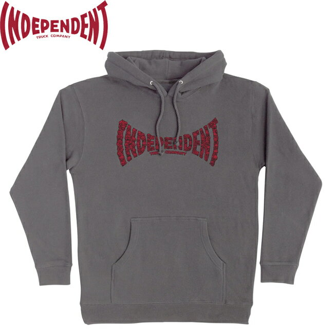 パーカー Independent インディペンデント Skull Span Pullover Hoodie Charcoal プルオーバーフード スウェット メンズ レディース